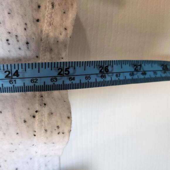 Be Boundless XXL/2XG Women's Casual Top Speckled White with Drawstring Detail - Picture 7 of 7